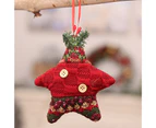 Christmas Pendant Lovely Exquisite Fabric Fireplace Hanging Pendant for Home-Mix