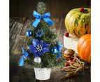 30cm Decorated Fadeless Mini Christmas Tree PVC Great Visual Effect Artificial Christmas Tree Table Decor