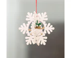 Christmas Tree Pendant Decorative Three-dimensional Tree Elk Craft Vintage Christmas Party Pendants Ornaments Home Decor