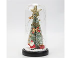 Christmas Tree Gifts Charming Exquisite Elegant Mini Christmas Tree Gift Glass Dome Display for Home