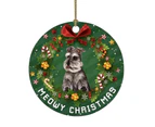 Christmas Tree Pendant Attractive Easy to Use PVC Dogs Cats Pattern Christmas Tree Hanging Ornament for Home-C