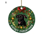 Christmas Tree Pendant Attractive Easy to Use PVC Dogs Cats Pattern Christmas Tree Hanging Ornament for Home-D