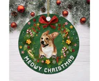 Christmas Tree Pendant Attractive Easy to Use PVC Dogs Cats Pattern Christmas Tree Hanging Ornament for Home-F