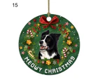 Christmas Tree Pendant Attractive Easy to Use PVC Dogs Cats Pattern Christmas Tree Hanging Ornament for Home-10M