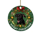 Christmas Tree Pendant Attractive Easy to Use PVC Dogs Cats Pattern Christmas Tree Hanging Ornament for Home-D
