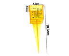 1.5 "Rain Gauge Wide Mouth, Bright Yellow Outdoor Water Volume Measuring Tool