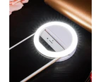 Selfie Ring Light Rechargeable Portable Clip-on Selfie Fill Light with 36 LED for IPhone/Android