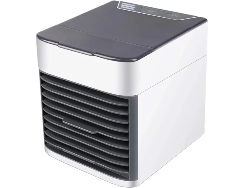 Portable Air Conditioner Fan, Air Cooler, Humidifier and Purifier 3-in-1 USB Desktop Air conditioner with Waterbox