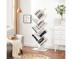 Vasagle 8 Tier Tree Bookshelf White Bookcase