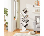 Vasagle 8 Tier Tree Bookshelf White Bookcase