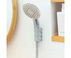 Bathroom Punch-free Relocatable Wall Shower Head Bracket Suction Cup Holder Grey