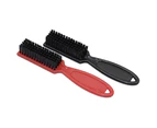 Men Mustache Beard Comb Brush Facial Hair Trimming Cleaning Tool-Black