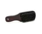 Mustache Brush Skin-friendly Brownish Black Wooden Handle Hair Styling Comb Shaving Tools for Men