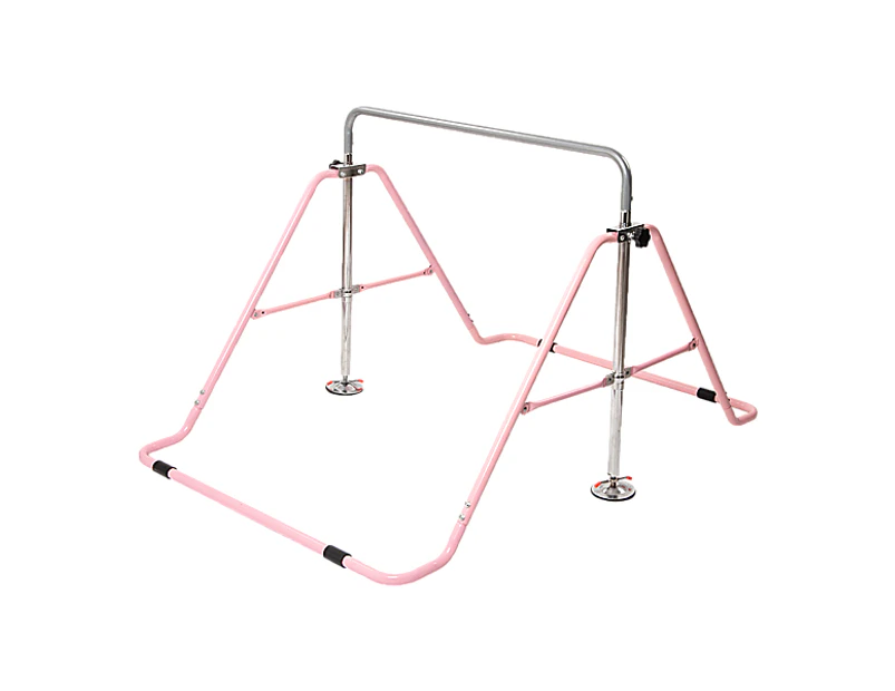 Kids Gymnastics Bars Training Horizontal Bar Monkey Kip Bar Pink