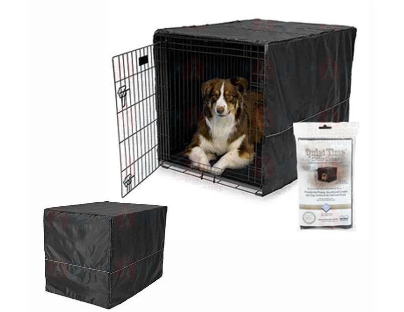 Midwest Dog Washable Crate Cover Durable Polyester Black 42" 105cm