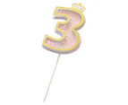 0-9 Number Cake Topper Glittery Adorable Sequins Digital Birthday Cake Insert Cards Party Supplies
