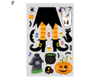 Window Sticker Self Adhesive Strong Stickiness Removable Horror Pattern Enhance Atmosphere PVC Halloween Window Decal Wall Background Sticker Home Supplies