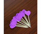 10 Pcs Colorful Glittering Heart Birthday Cake Topper Party Wedding Food Decor