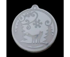 Mirror UV Epoxy Jewelry Pendant Mold Howling Snow Fox Christmas Snowflake Mold