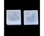 Jewelry Mold Heart Shapes Making Pendant Silicone Resin For Cake DIY Craft Tools