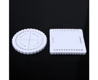 2Pcs Round Square Kumihimo Disc Macrame Braided Cord String Bracelet Handmade Weaving Disk Plate