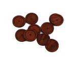 10pcs Vintage Round Shape Wooden Cameo Base Setting/Tray DIY Antique Coffee