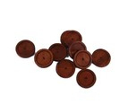 10pcs Vintage Round Shape Wooden Cameo Base Setting/Tray DIY Antique Coffee