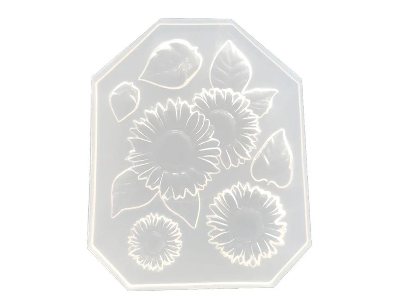 Sunflower Leaves Pendant DIY Silicone Molds Resin Casting Jewelry Making Tools