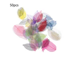 50 Pcs Mixed Color Natural Skeleton Leaves Pressed Flower for Jewelry Making
