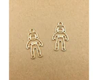 Love Rocket Astronaut Satellite Shape Pendant Necklace Earrings Accessories Manual DIY Material For Diy Making