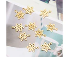 New 10Pcs Hexagonal Star Resin Frame Pendant Open Bezel Setting Resin Jewelry Making