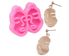 New DIY Crafts Jewelry Pendant Making Tool Keychain Casting Silicone Mould Shiny Mirror Earrings Epoxy Resin Mold