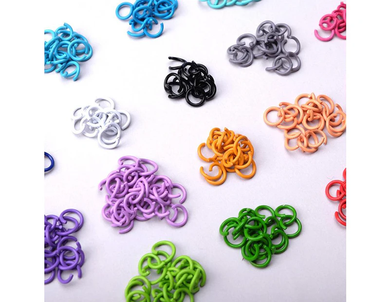 100pcs Jump Rings Split Rings Making Accessories DIY Jewelry Connectors Metal Jewelry Findings