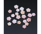 2Pcs Natural Colorful Shell Beads Carved-Flowered Loose Beads For DIY Jewelry Making Bracelet Earring Rings Accessory