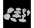 New 10Pcs Star Moon Ghost Elf Love Pendant Jewelry Silicone Mold Resin Craft Tool