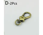 2PCS Flower Shape For Bag Keychain Metal Snap Hooks Lobster Clasps Handmade Accessories