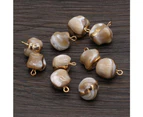 5Pcs New Style Natural Shell Mini Pendant Irregular Dilded For Jewelry Making DIY Necklace Bracelet Anklet Accessory