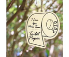 KKKR Commemorative Toilet Paper Jewelry Personalized Home Small Pendant Crafts
