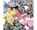 20pcs Acrylic Spacer Beads Ab Color Flower Pattern Butterfly Mixed 1 1 /8 "X 7 /8 "