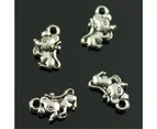 30 Pieces Charms Charm Bracelet Mouse 12x7mm for Jewelry Making Supplies Metal Crafts Accessories B10957