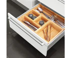 12 x BAMBOO DRAWER ORGANISER 23x15x7cm Trays Kitchen Drawer Storage Box Bin Tr Home Multi Purpose Organiser Home Office Bathroom Pantry Cabinets Shelf