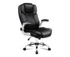 ALFORDSON Office Chair Executive Leather Seat Black