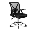 ALFORDSON Mesh Office Chair Tilt Adjustable Mid Back Black