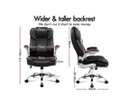 ALFORDSON Office Chair Executive Leather Seat Black