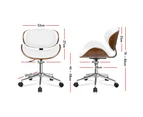 ALFORDSON Executive Office Chair Malvar (White)