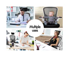 ALFORDSON Mesh Office Chair Flip-up Armrests Black & White
