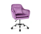 ALFORDSON Velvet Office Chair Orla Purple
