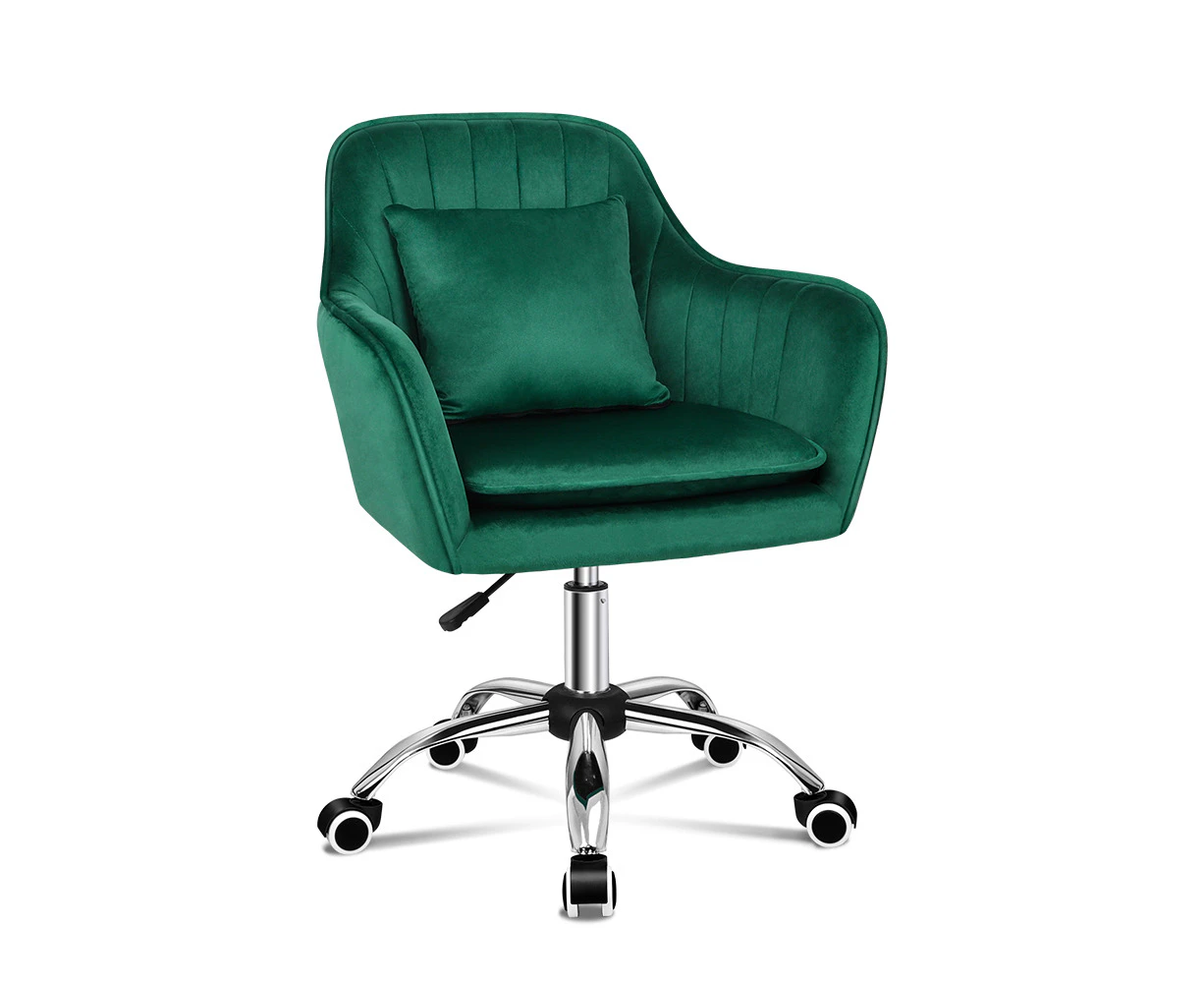 ALFORDSON Velvet Office Chair Orla Green