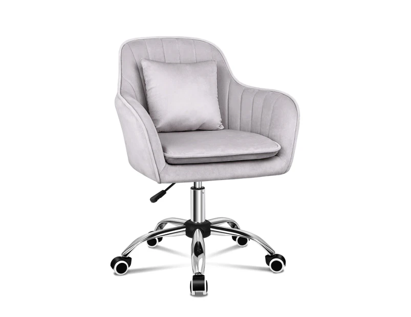 ALFORDSON Velvet Office Chair Orla Grey