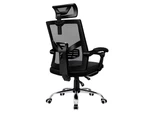 ALFORDSON Mesh Office Chair with Footrest Recline All Black